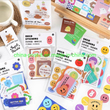 Cartoon Smile Paper Sticker for Decorating
